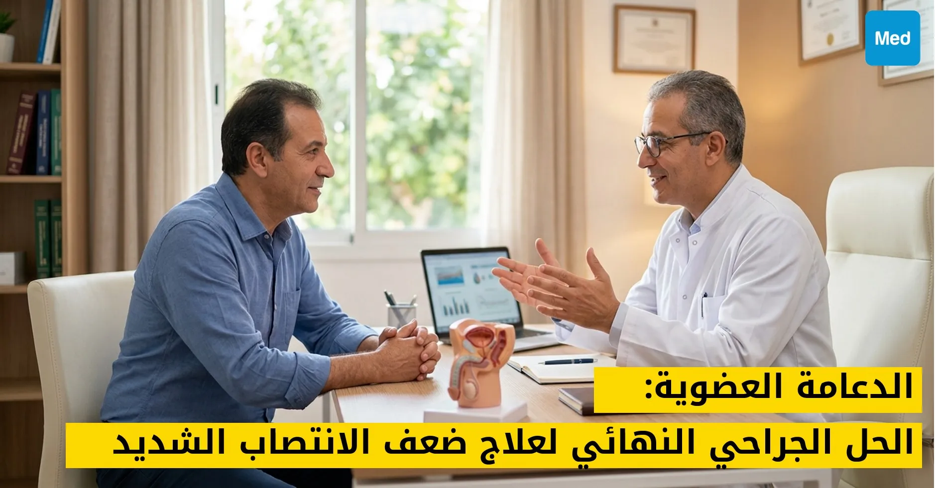 الدعامة العضوية: الحل الجراحي النهائي لعلاج ضعف الانتصاب الشديد